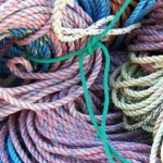Monhegan has plenty of piles of lobster pot warp (rope to you).