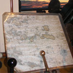A map view on our sunset cruise